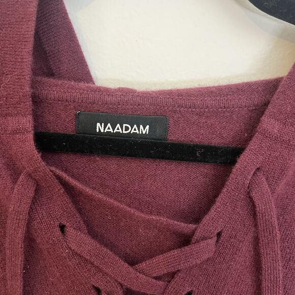 Nadaam Women’s Wool & Cashmere‎ Blend Hoodie Maroon Size Large - Picture 2 of 10